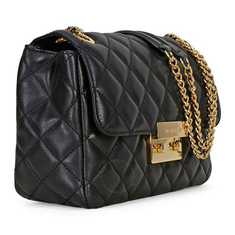 michael kors saddle bag purse|Michael Kors quilted black bag.